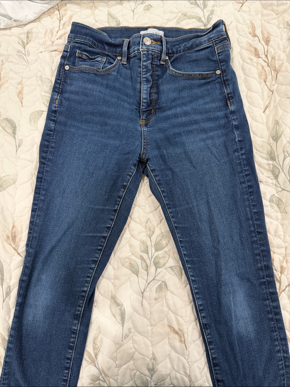 LOFT Indigo Stretch Skinny Jeans